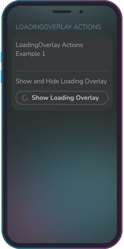 The app showing the results of the sample code from Example 1.