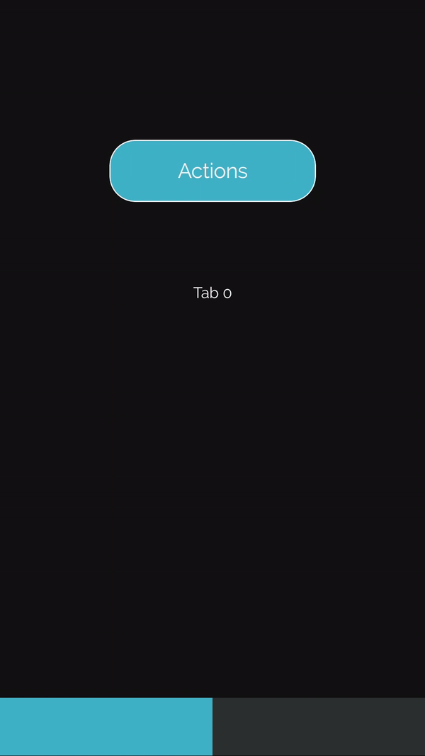 Screencapture of the app showing the results of the sample code from Example 1.