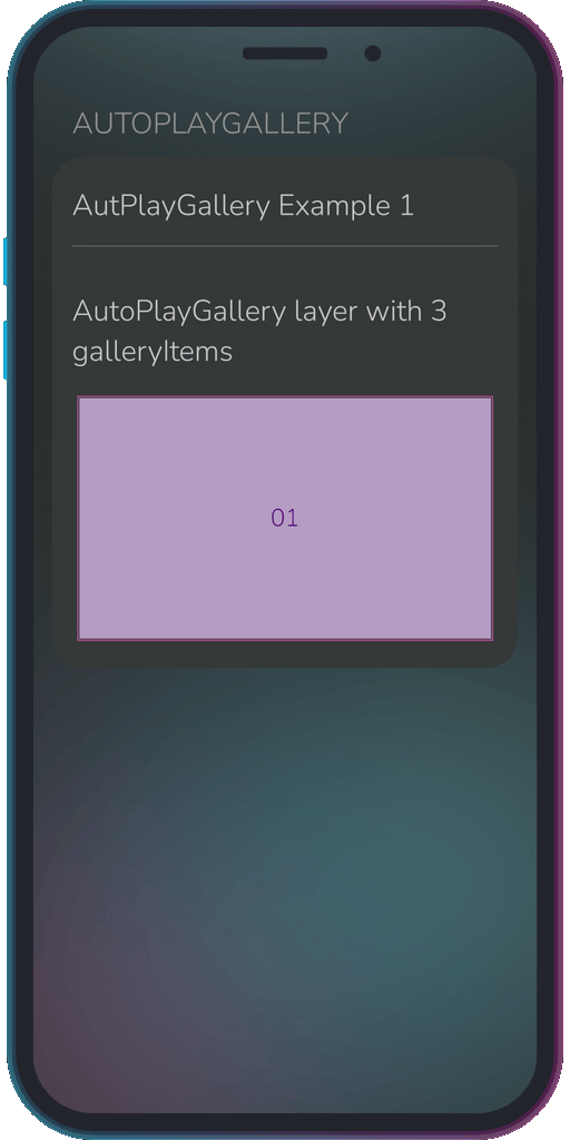 Screencapture of the app showing the results of the sample code from Example 1.