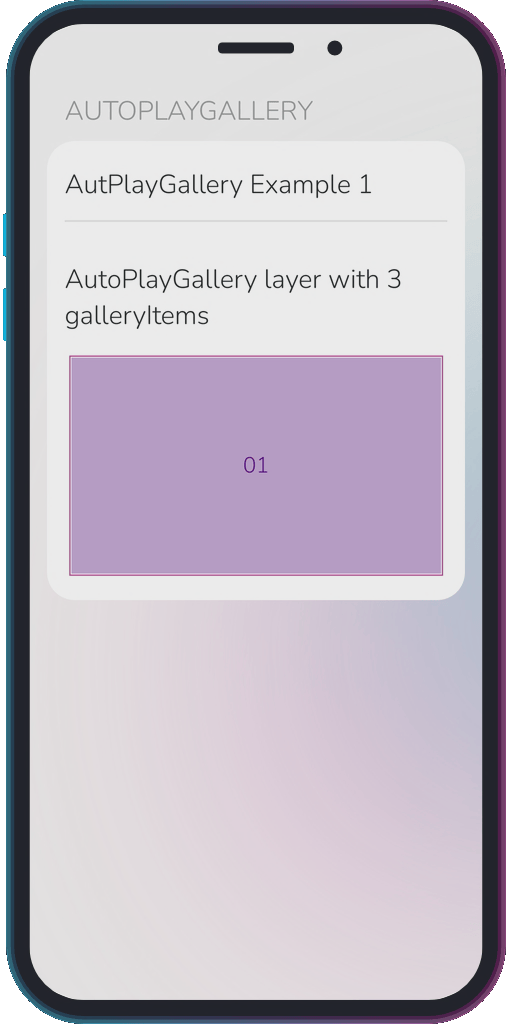 Screencapture of the app showing the results of the sample code from Example 1.