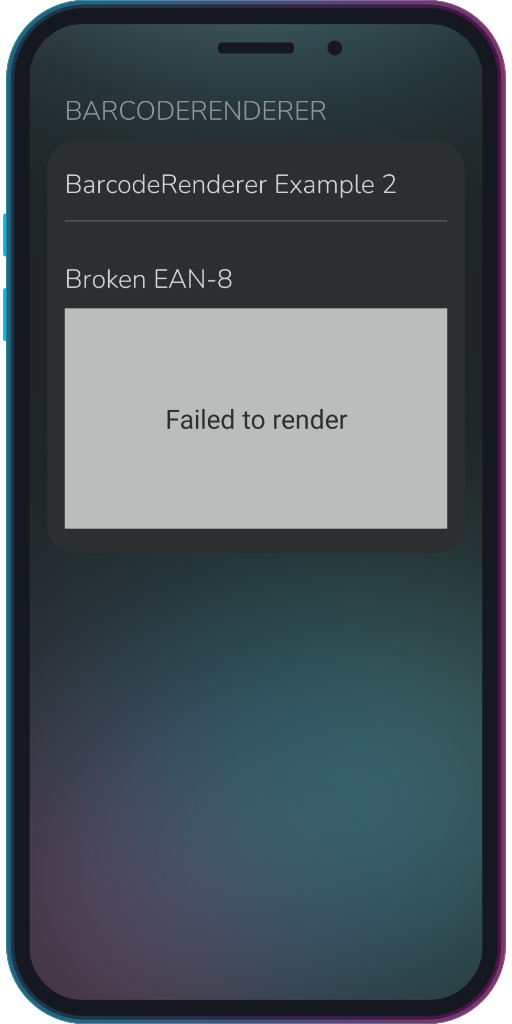 Screenshot of the app showing the results of the sample code from Example 2.