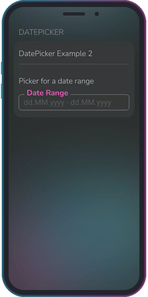 Screencapture of the app showing the results of the sample code from Example 2.
