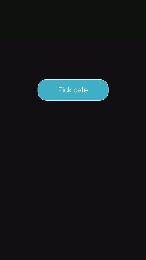 Screencapture of the app showing the results of the sample code from Example 1 on android.