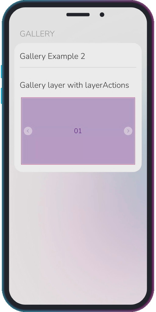 Screencapture of the app showing the results of the sample code from Example 2.
