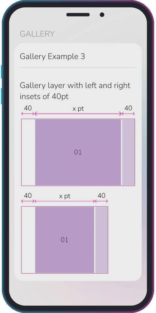 Screencapture of the app showing the results of the sample code from Example 3.