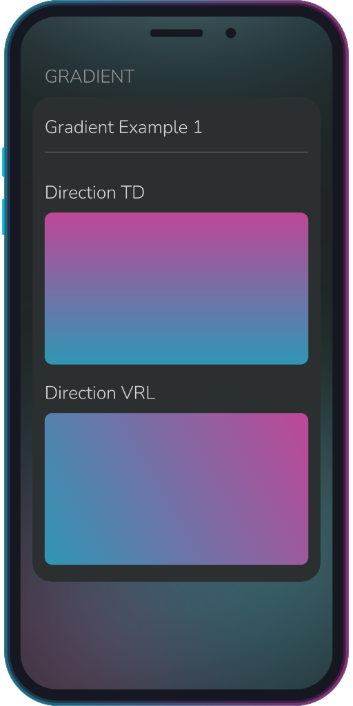 The app showing the results of the sample code from Example 1.