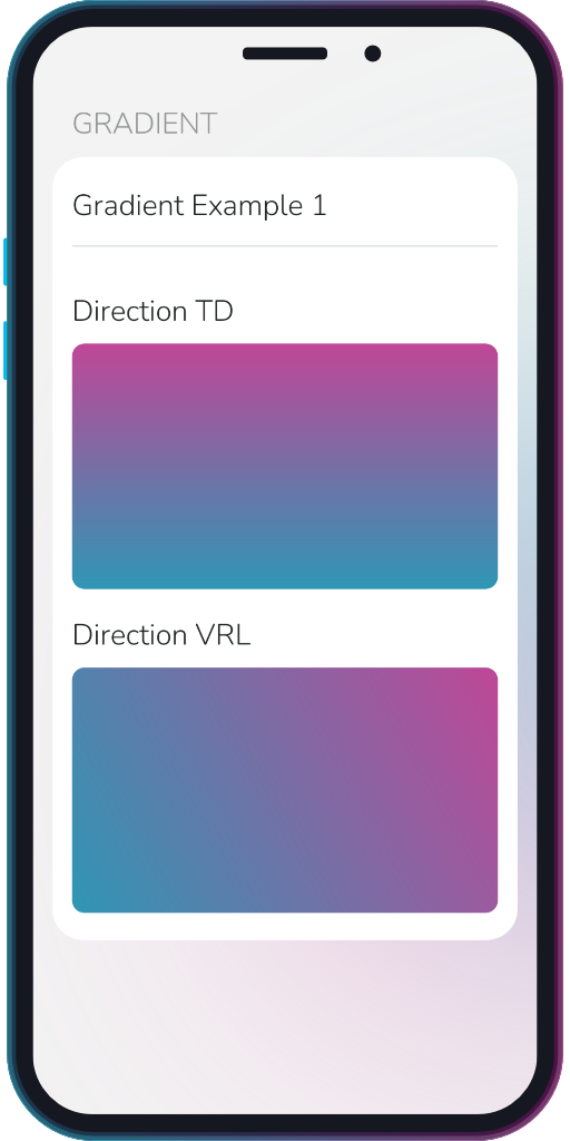 The app showing the results of the sample code from Example 1.