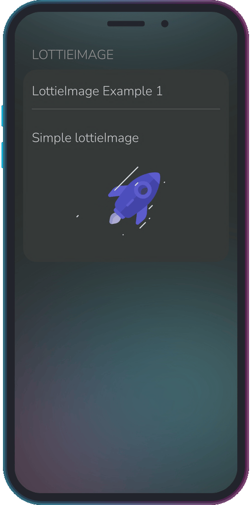 The app showing the results of the sample code from Example 1.