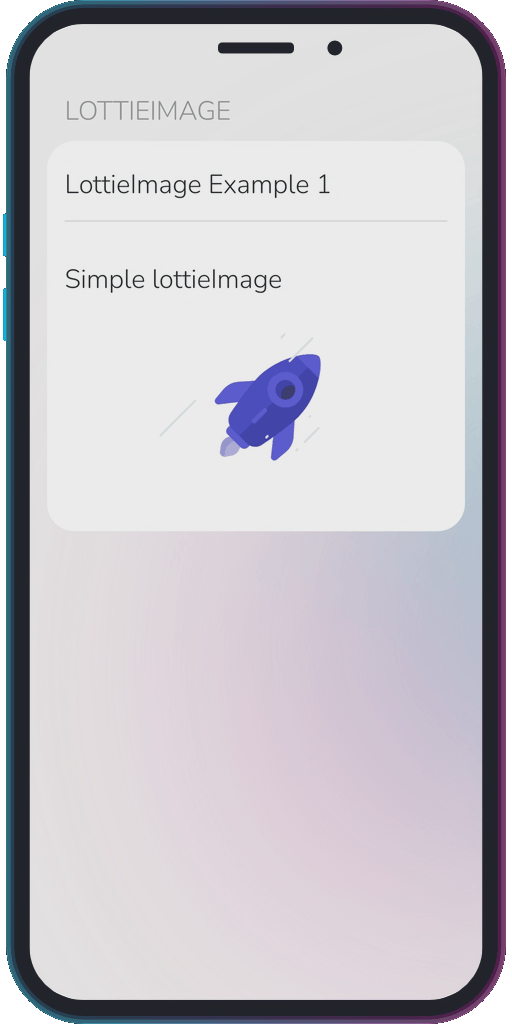 The app showing the results of the sample code from Example 1.