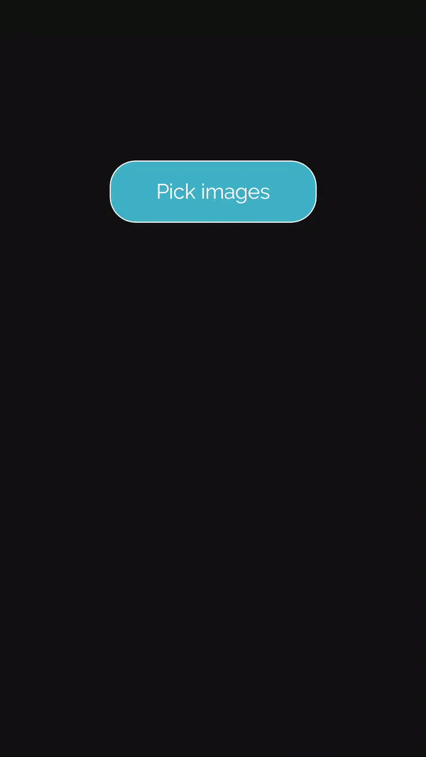 Screencapture of the app showing the results of the sample code from Example 1.