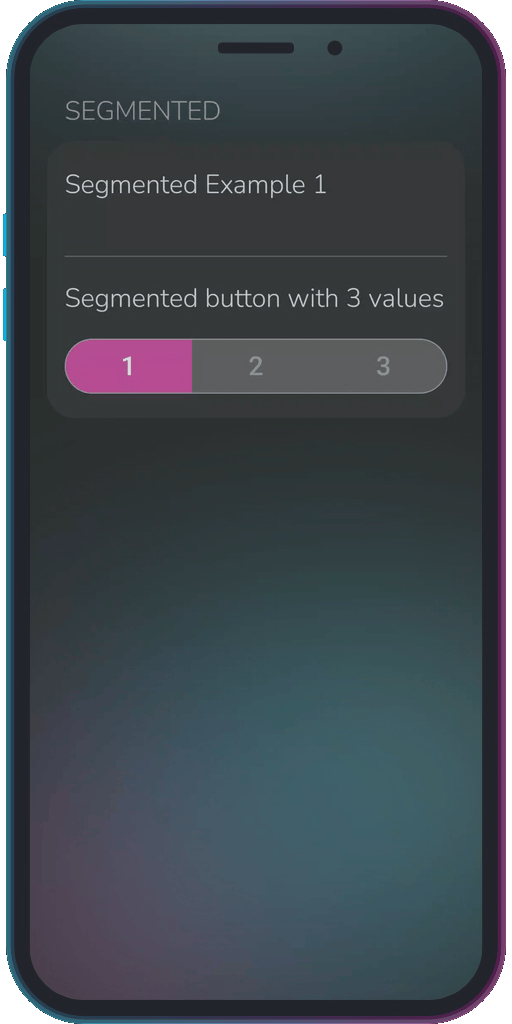 The app showing the results of the sample code from Example 1.