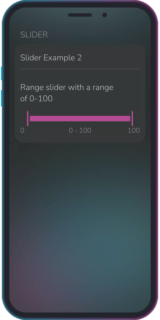 Screencapture of the app showing the results of the sample code from Example 2.