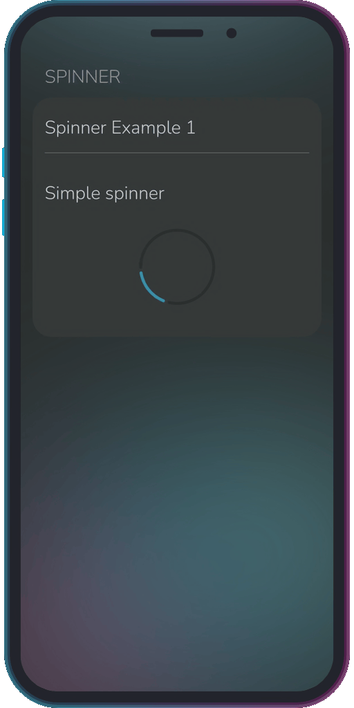 Screencapture of the app showing the results of the sample code from Example 1.