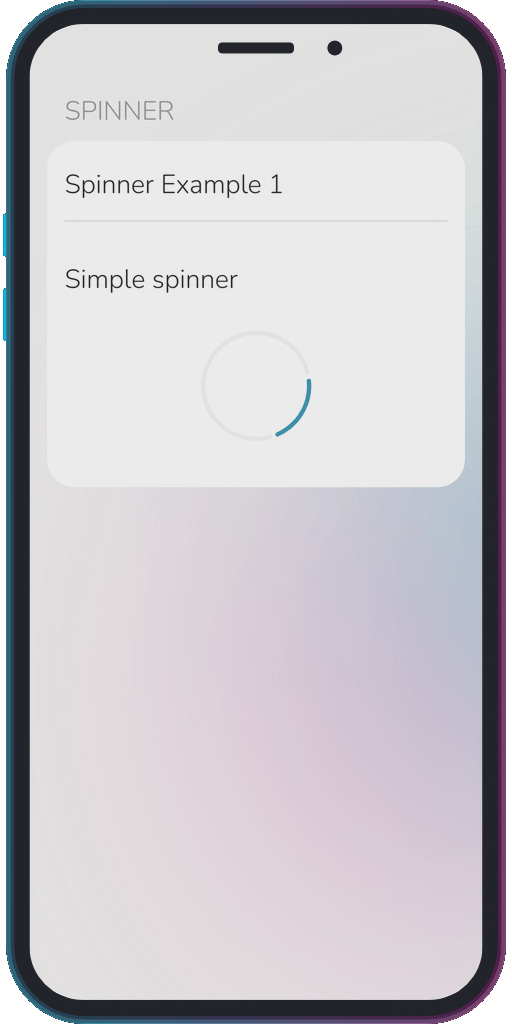 Screencapture of the app showing the results of the sample code from Example 1.