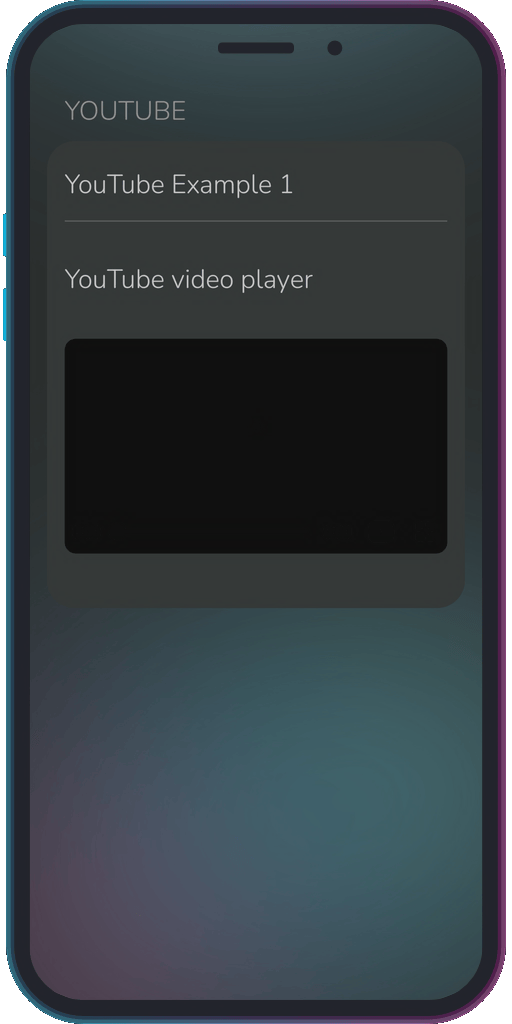 Screencapture of the app showing the results of the sample code from Example 1.