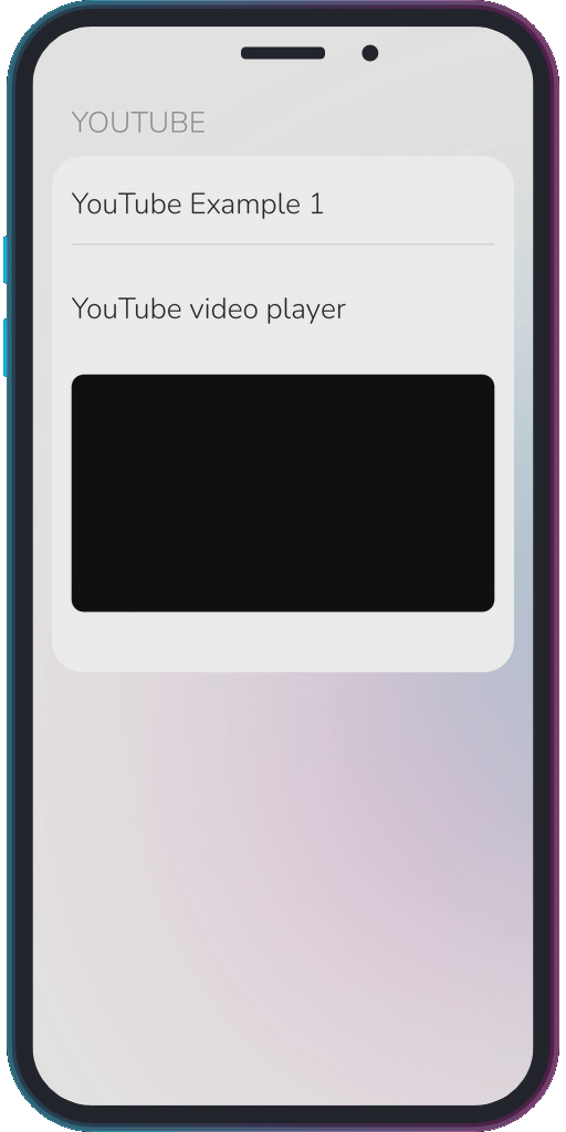 Screencapture of the app showing the results of the sample code from Example 1.